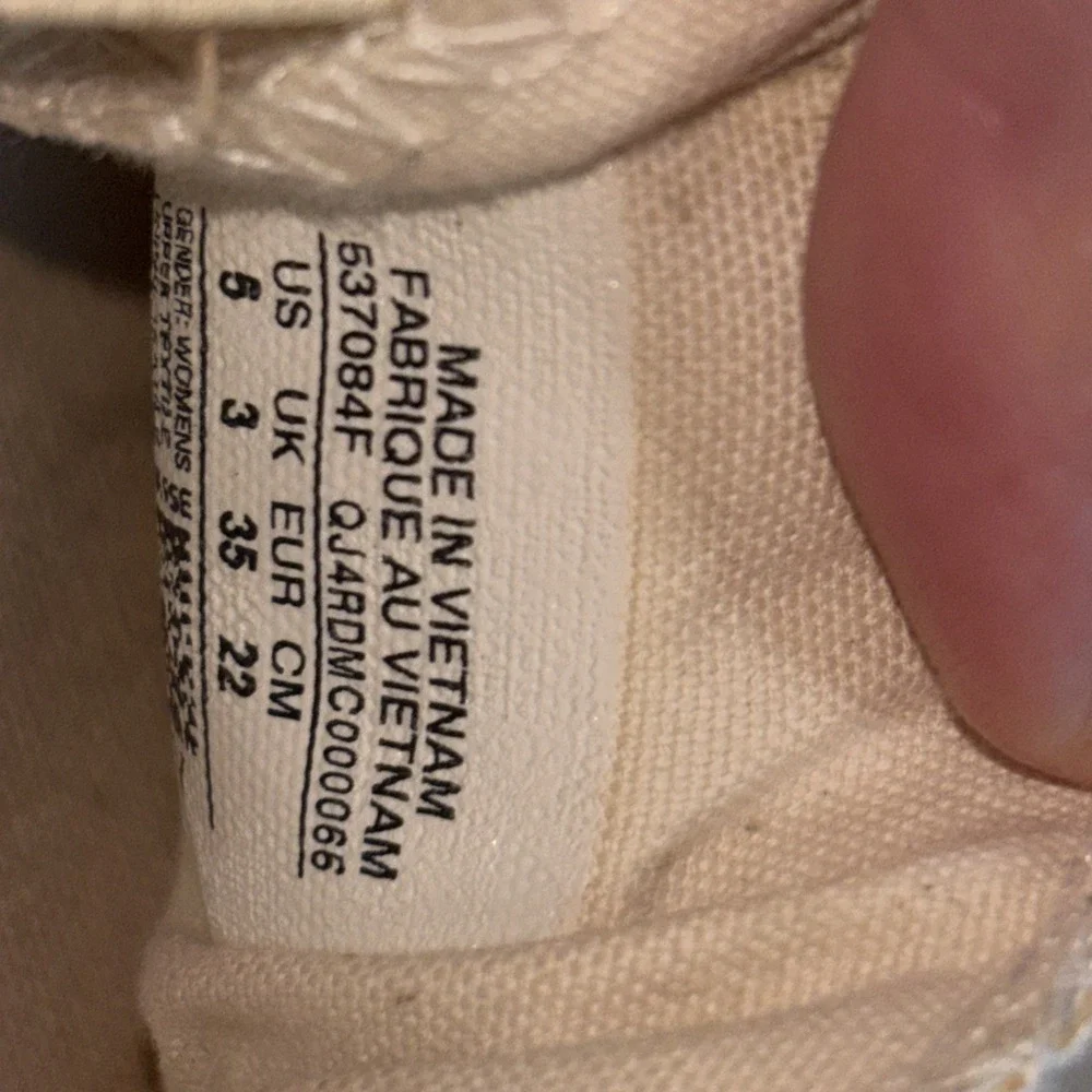 CONVERSE ALL STAR SHORELINE Slip-On White Sneakers‎ Shoe Size 5